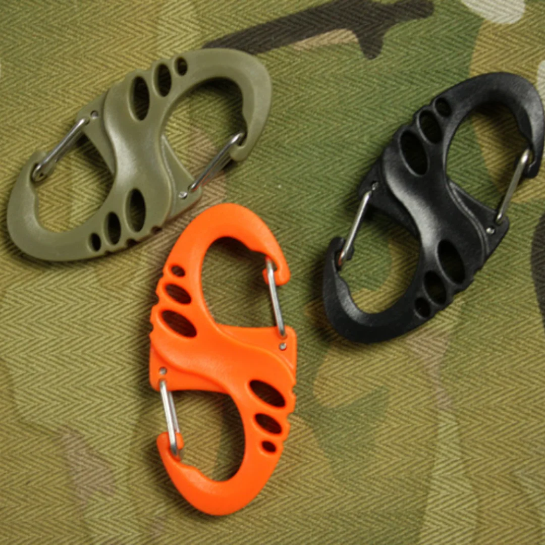 

Plastic Steel Buckle Tactical Backpack Vest Accessories Key Chain