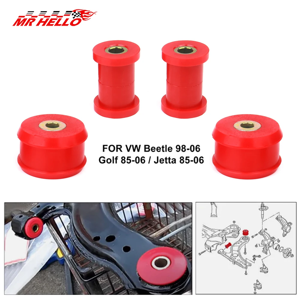 Car Front Control Arm Bushings Kit 22-202 For VW Beetle MK4 Golf/Jetta MK2 MK3 MK4 1985-2006 Polyurethane Car Accessories control arm bushings kit