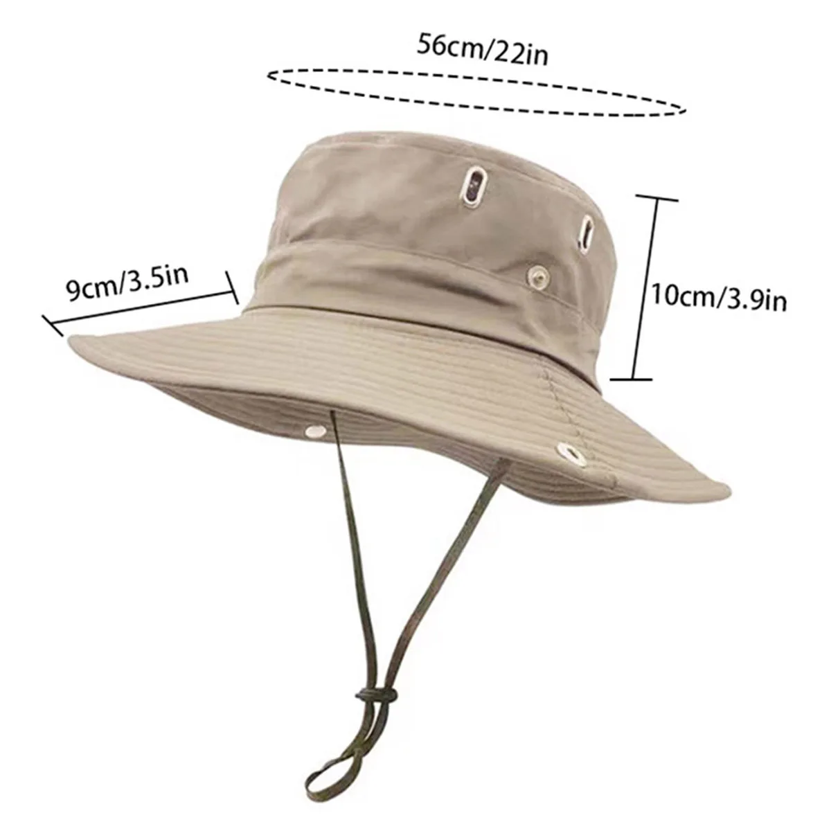 Western Cowboy Hat Women's Summer Large Brim Camping Fisherman Hat Sun Protection Outdoor Climbing Hiking Hiking Hat Men's Mountain Climbing Seaside Vacation