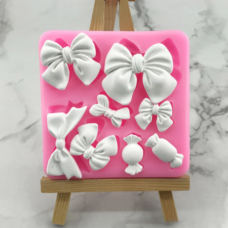Description Picture 5 of itemBow Tie Silicone Mold Kitchen DIY Cake Baking Decoration Fudge Dessert Cookies Baking Accessories Tools Fondant Chocolate Mold