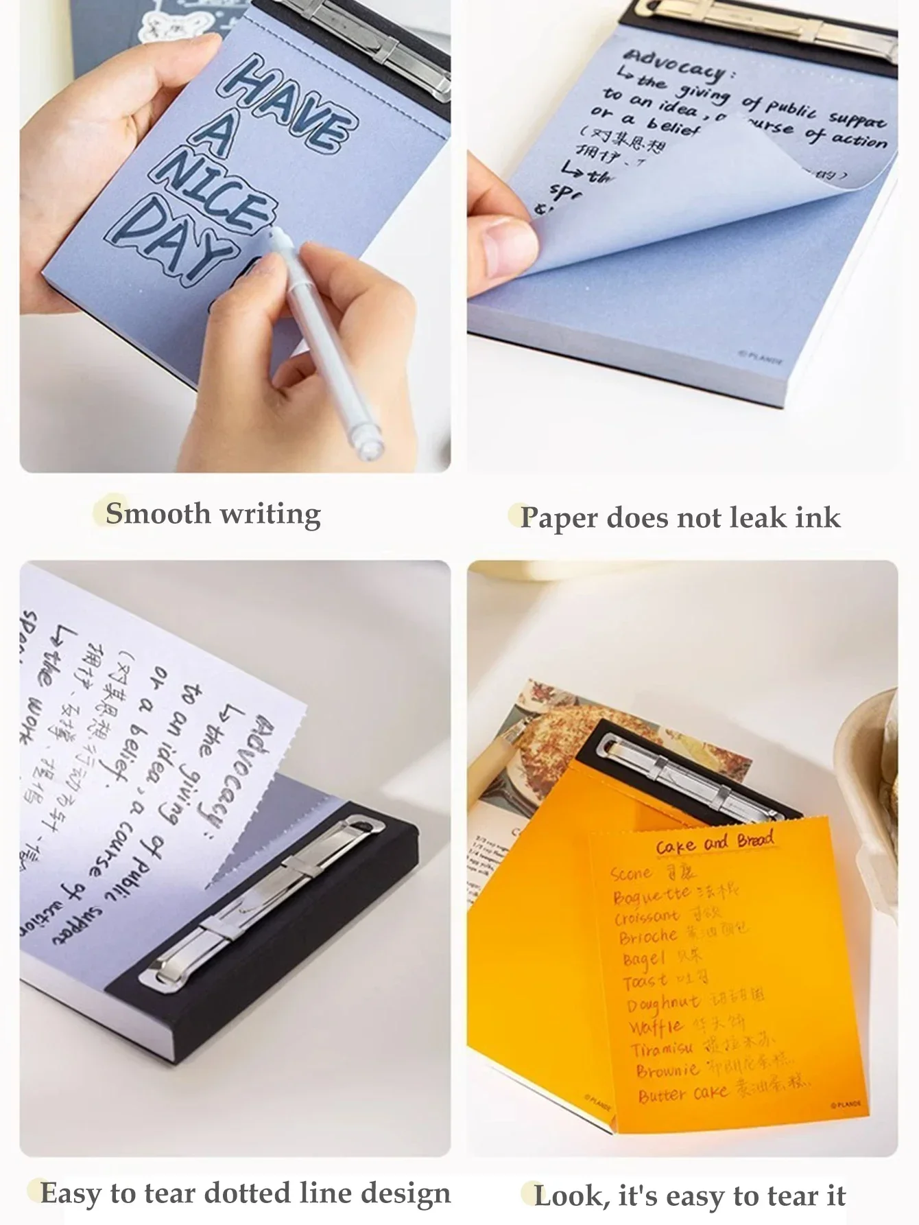 Notepad Memo Pad - 75 Sheets Tear-Off Non-Adhesive Pocket Notebook