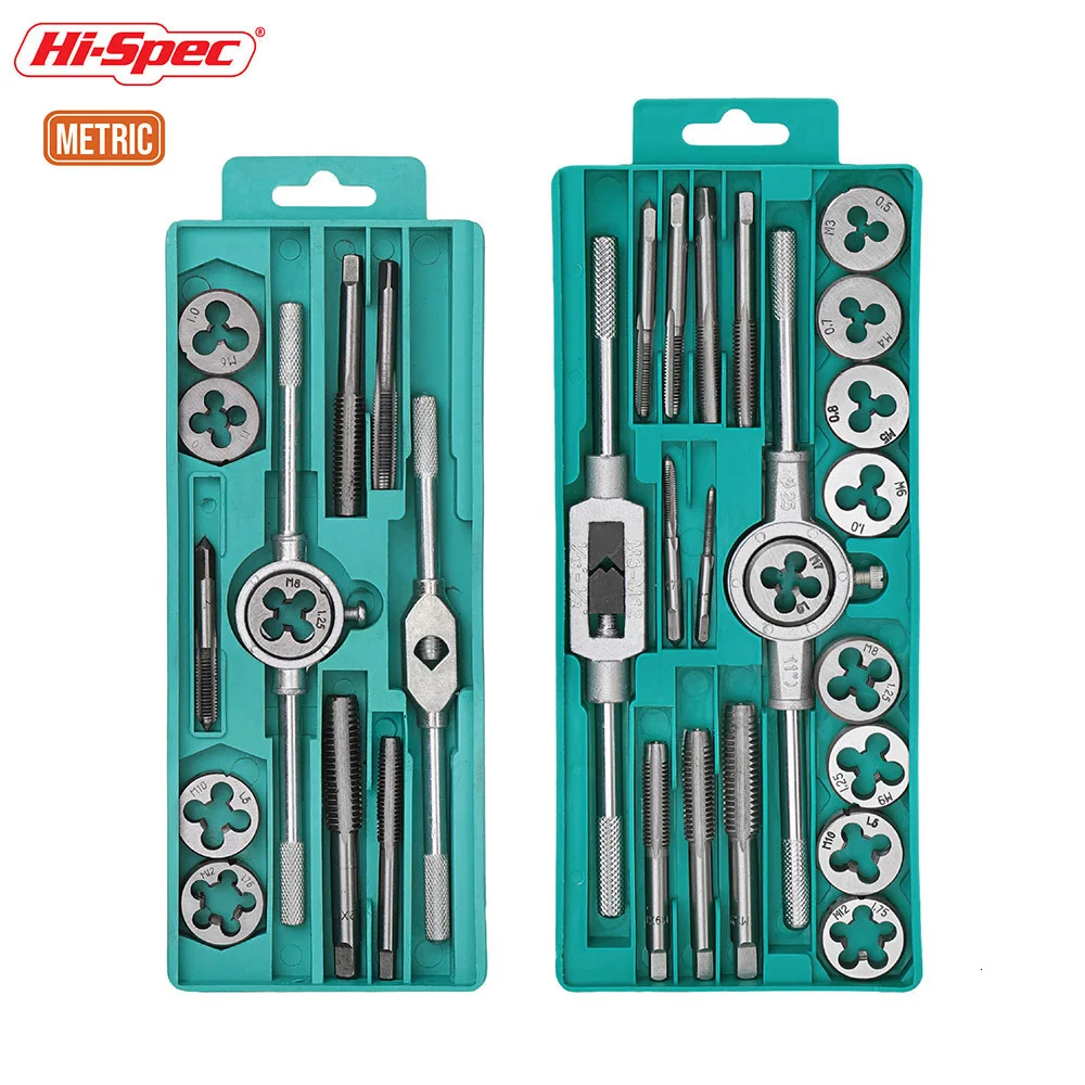 HI Spec 12pc 20pc Tap Die Set 1/ 16'' 1/2'' NC Screw Thread Plugs Taps