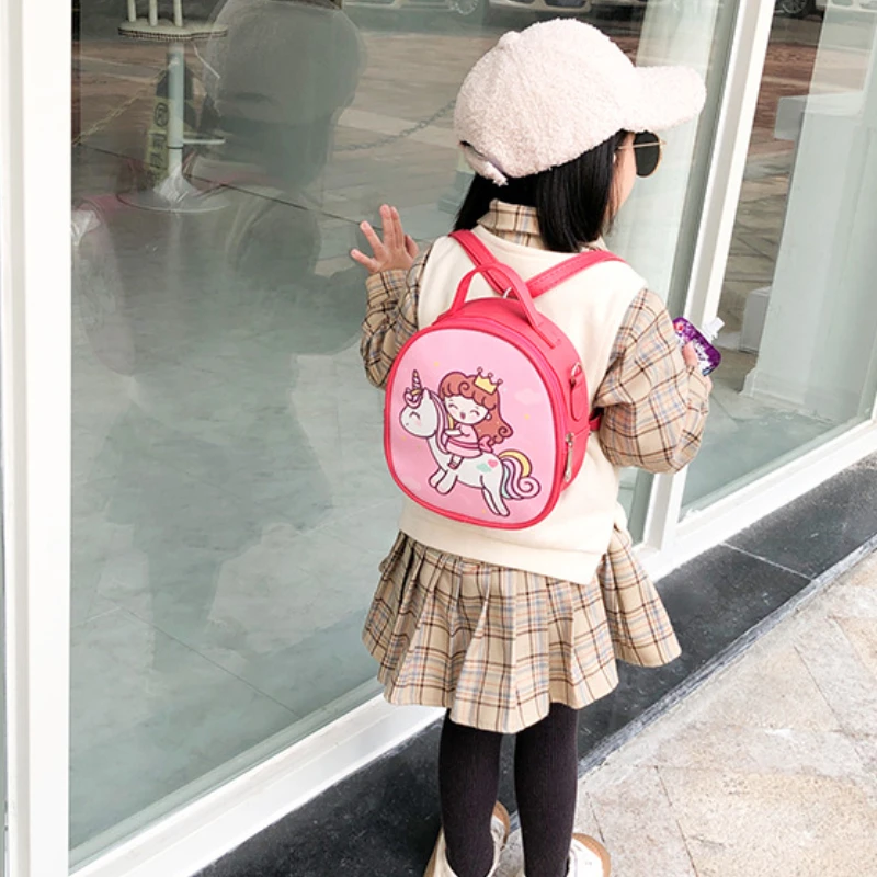 Cartoon Unicorn Children Lovely Mini Backpacks Girls Handbag Kids Messenger Bags Fashion Princess Bag Cute Little Baby Snack Bag