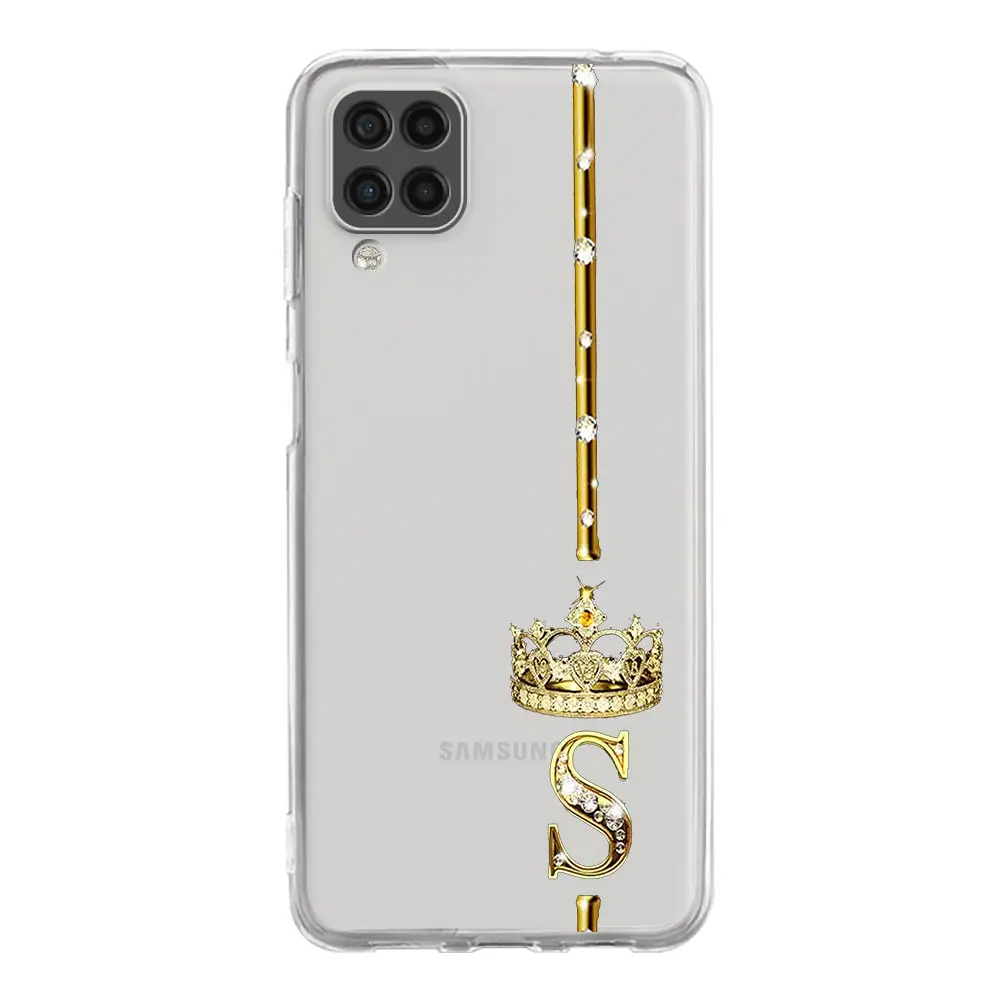Elegant Diamond Crown Letter Phone Case with Premium Design