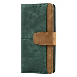 Leather Flip Wallet Case with RFID Protection for Moto G73 5G (Green)