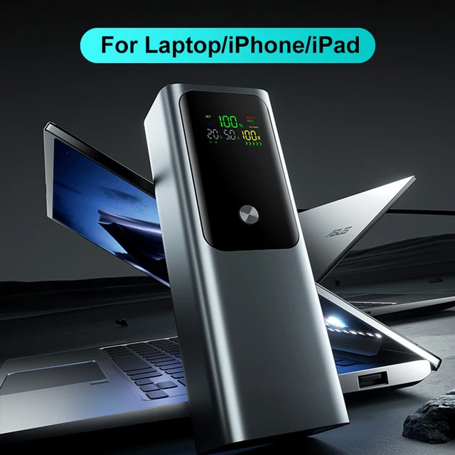 Professional PD100W DIY Battery Charger Case Fast Charging for 4PCS 21700 Polymer 20000mA Battery Power Bank Box for Macbook 2