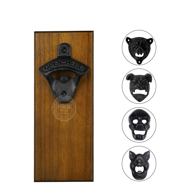 Bottle Opener Wine Beer Soda Cap Opener Wall Mounted Bottle Kitchen Bar Tools Gadgets Cast Iron Bear Shape bottle opener,kitchen tools,wine opener