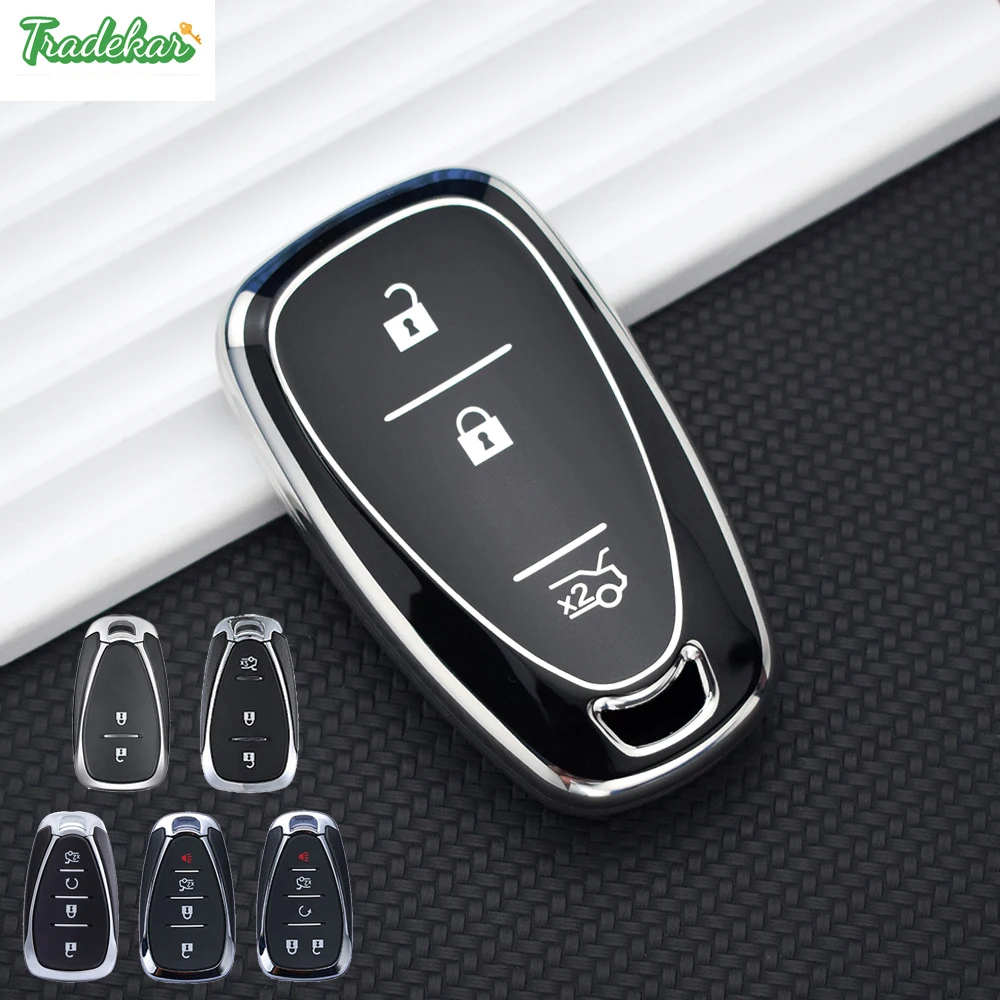 

Чехол для автомобильного ключа из ТПУ для Chevrolet Cruze Spark Onix Volt Aveo Sonic Smart Remote Key Holder Bag Protector