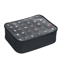 ABKJ-30-Bottle Capacity Nail Polish Organizer Bag(15Ml-0.5Fl. Oz) Multifunctional Nail Polish Case