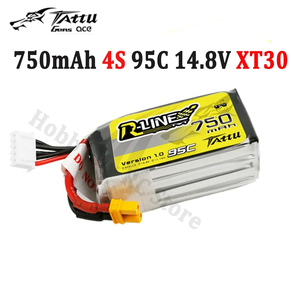 Batterie Lipo Tattu R-Line 4S 550mAh 95C XT30 - Drone-FPV-Racer