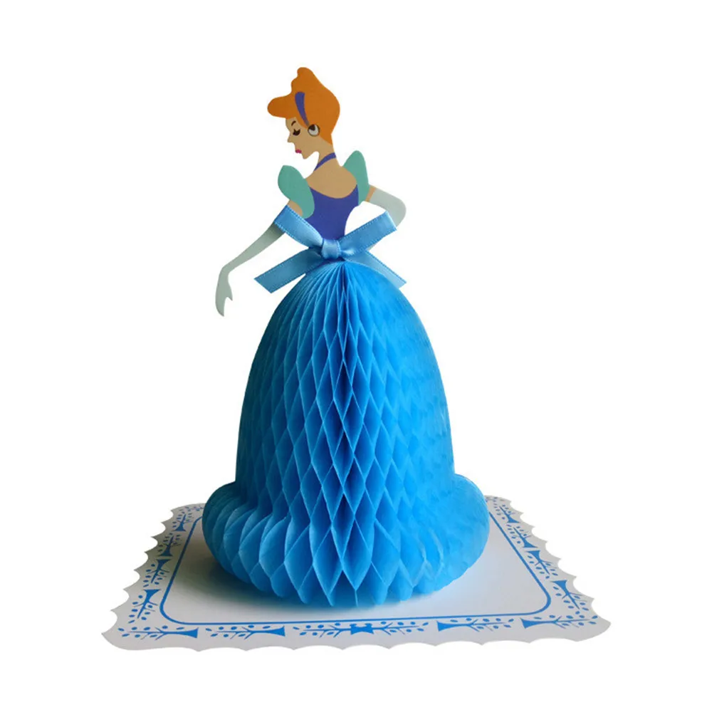 3D Pop Up Birthday Greeting Cards with Envelope, Little Princess Cards