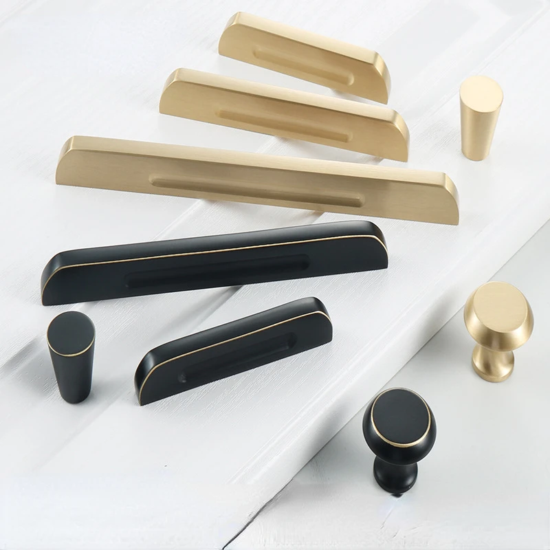 Brass Furniture Handles Gold Handles for and Drawers Modern