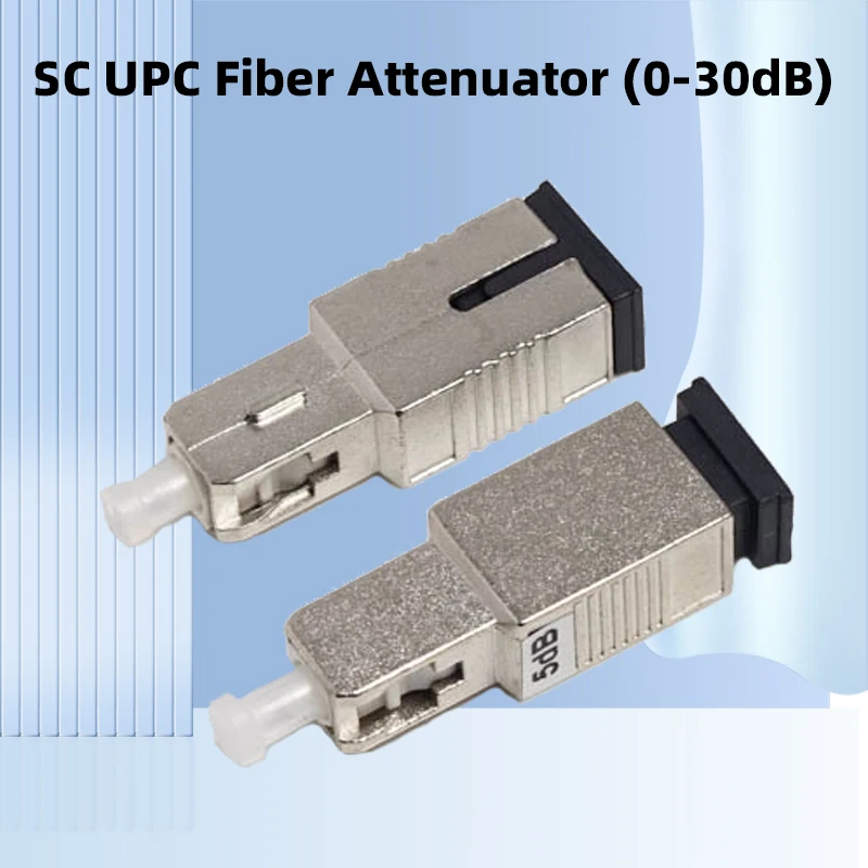 SC/UPC Fiber optic adapter (0-30db), 2pcs, FTTH coupler, female to male adapter, 1310/1550 5pcs bag sc apc female to male 5db fiber optic attenuator sc apc female male fiber optic attenuator