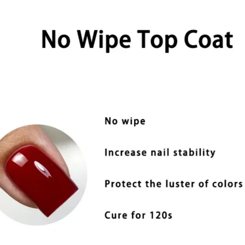 MSHARE 1kg /500g Non Wipe Top Coat Gel Polish Without Sticky Layer Shinning Soak Off No Cleaning Refill Package Big Volume 3