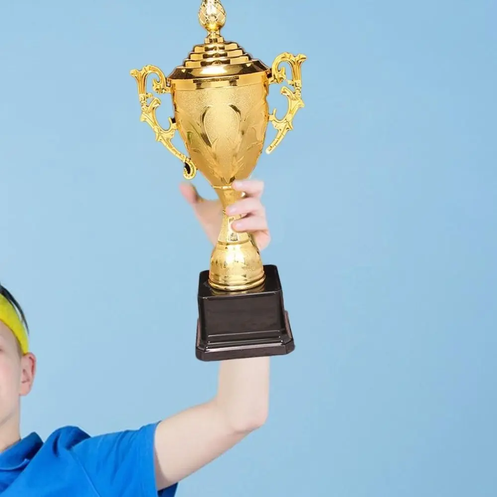 Children's Gold Trophy Awards School Rewarding Supply Competition Soccer Winner Award Trophy Toy Plastic Model Small Prize Cup plastic trophy toys
