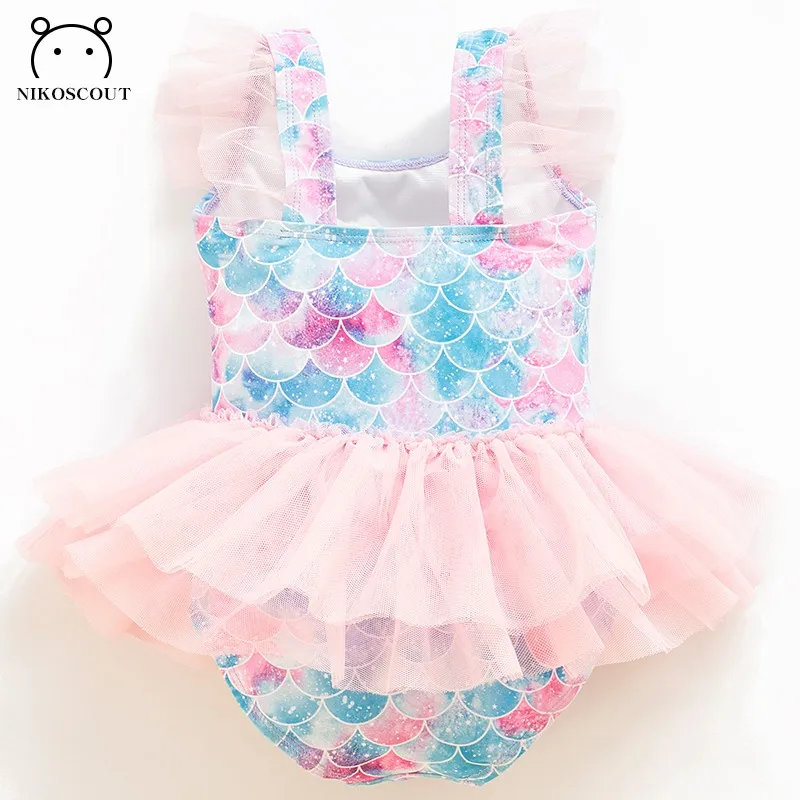 Swimsuit Girl Baby Mermaid Swimsuit Baby Skirt Princess Children's Bikini Beach Vacation Cute
