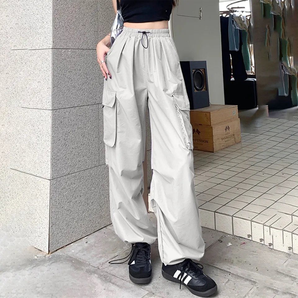 Women's Vintage Wide Leg Cargo Sweatpants