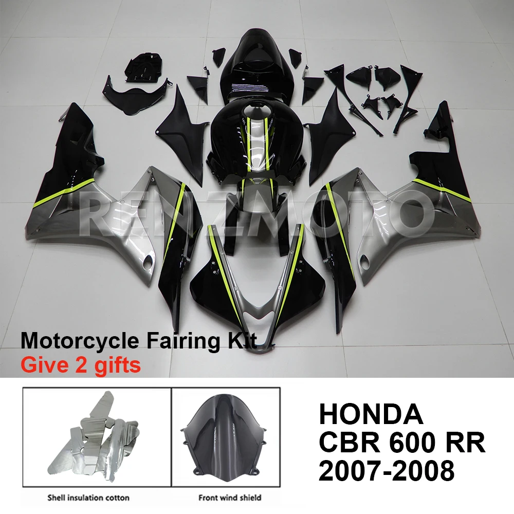 

Комплект обтекателей для мотоцикла, пластиковый комплект кузова для HONDA CBR600 RR CBR600RR 2007-2008, аксессуары для инъекций, детали кузова