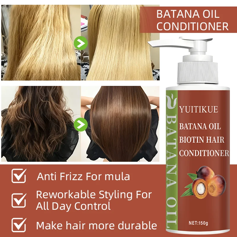 Batana Oil Hair Conditioner Growth-Enhancing Oil for Natural Treatment, Nourishment, Hair Loss Reduction, and Anti-Breakage
