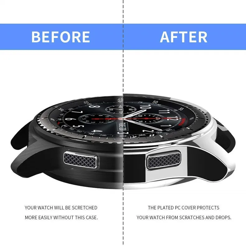 Case For Samsung Galaxy Watch 46mm 42mm Gear S3 Frontier Plating TPU All-Around Bumper Galaxy Watch 5Pro 45mm 4 Classic 42 46MM