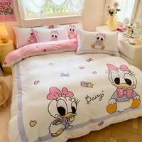 Parure de lit dessin animé, housse de couette pour chambre d'enfant, garçon et fille, literie simple, double, king size, Mickey, cadeau 6