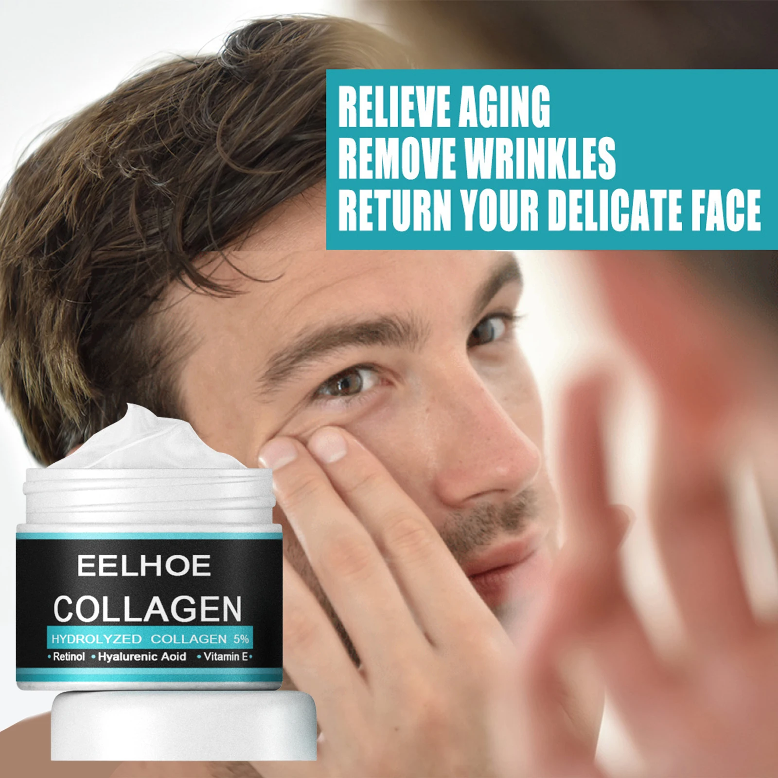 30/50g Men Anti-Wrinkle Facial Cream Retinol Collagen Moisturizing Anti-Aging Firming Facial Face Men Skin Tighting Care
