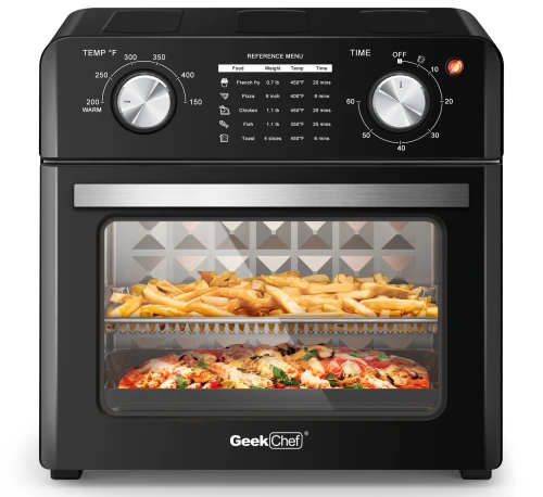 Air Fryer Toaster Oven, 50-in-1 Steam Countertop Convection Oven, 26QT –  GeekChefKitchen