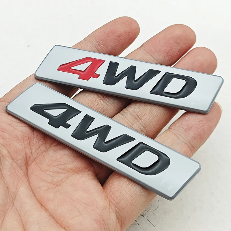 4WD 로고 스티커 3D 금속 엠블럼 배지 자동차 스티커 데칼 현대 iX25 iX35 투싼 토요타 RAV4 스티커 자동차 액세서리