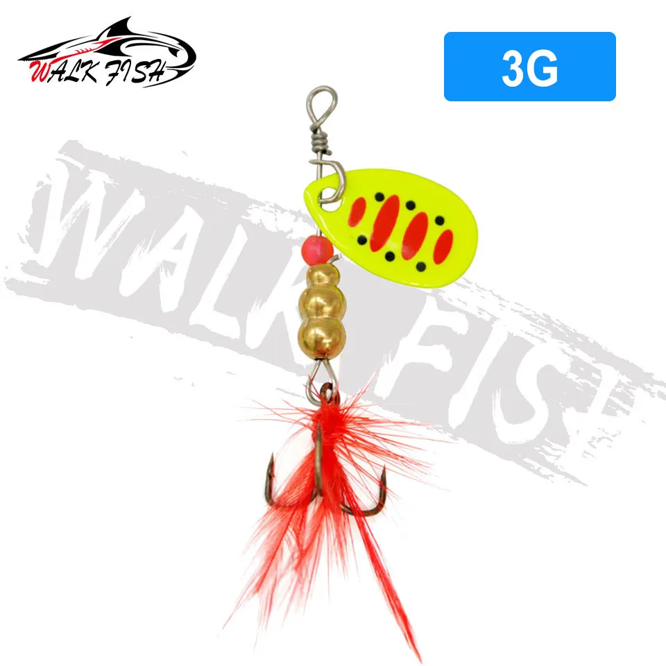 Description Picture 4 of itemWALK FISH Fishing Lure Hand Shake Rotation Sequins 3g 4.5g Spin Bait Metal Artificial Lures Mandarin Bass Spinner Compound Baits