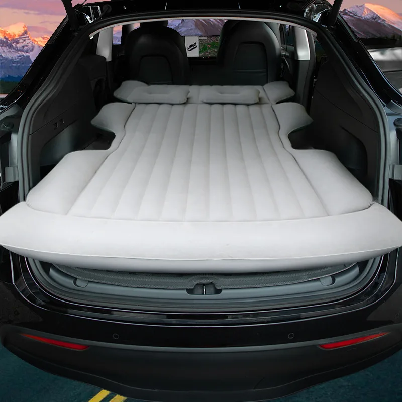 SUV Trunk Car Travel Bed 20cm Thick Densely Flocked Rear Seat Air Mattress  Foldable 188cm Long Self-driving Tour Sleeping Beds