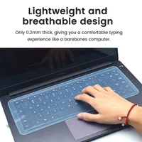 Protection de clavier universelle pour ordinateur portable 12-17 pouces, imperméable, anti-poussière, en silicone, film protecteur pour clavier d'ordinateur portable 2