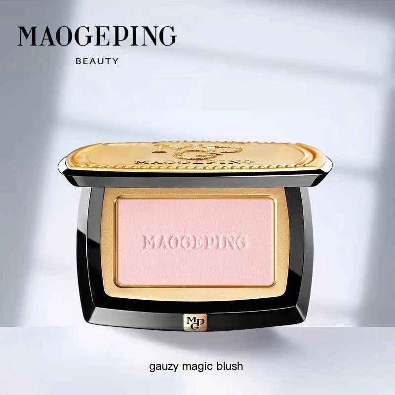 Maogeping Gauzy Magic Blusher Matte Powder Brightening Face Red