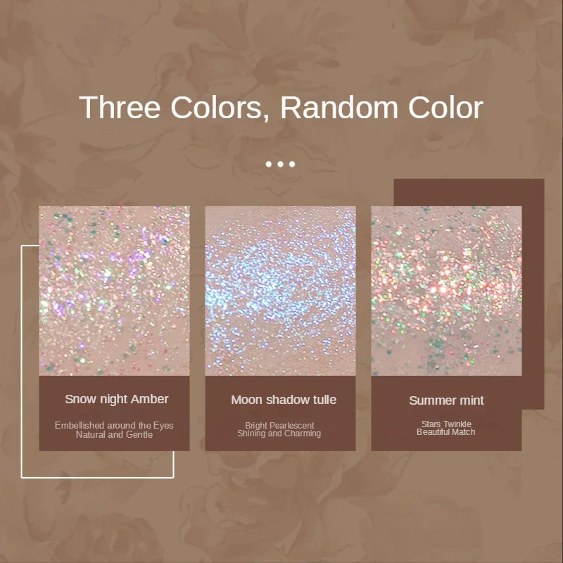 Eye shadow Liquid Eye Shadow Glitter Sequins Pearlescent Fine Flash Highlight Waterproof Cosmetics for Women