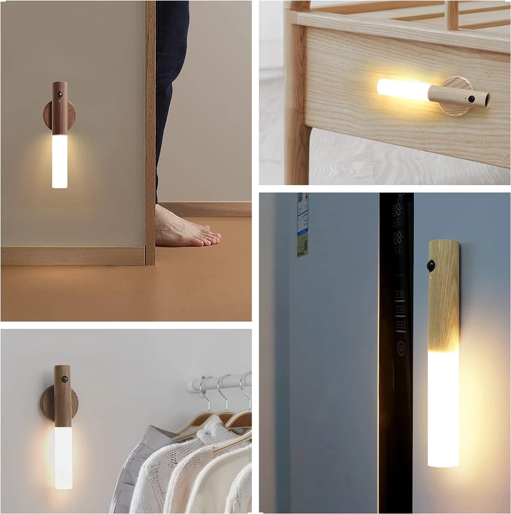 Magnetic LED Motion Sensor Wall Light - Rechargeable Night Light