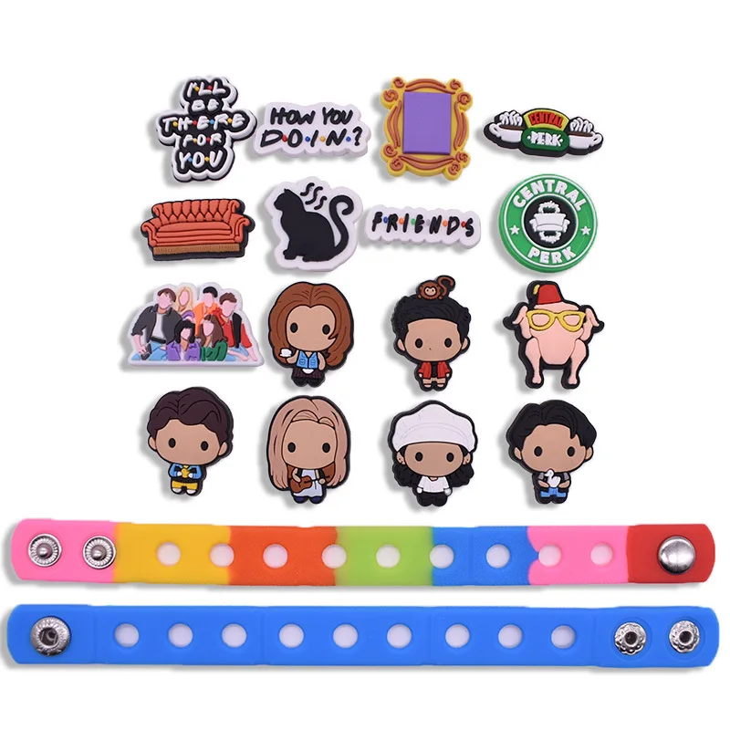 Grey's Anatomy Series Pins Croc Charms Cartoon Silicone Croc Charms Shoe  Ornament PVC Garden Shoe Decoration