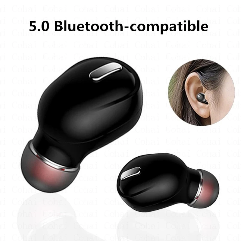 Миниатюрные наушники-вкладыши 5 0 Bluetooth Hi-Fi беспроводная гарнитура с микрофоном