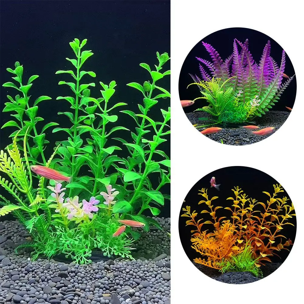Simulation Artificial Plants Aquatic Weeds Ornament Plastic Water Grass Plants for Fish Tank Aquarium Garden Decoration