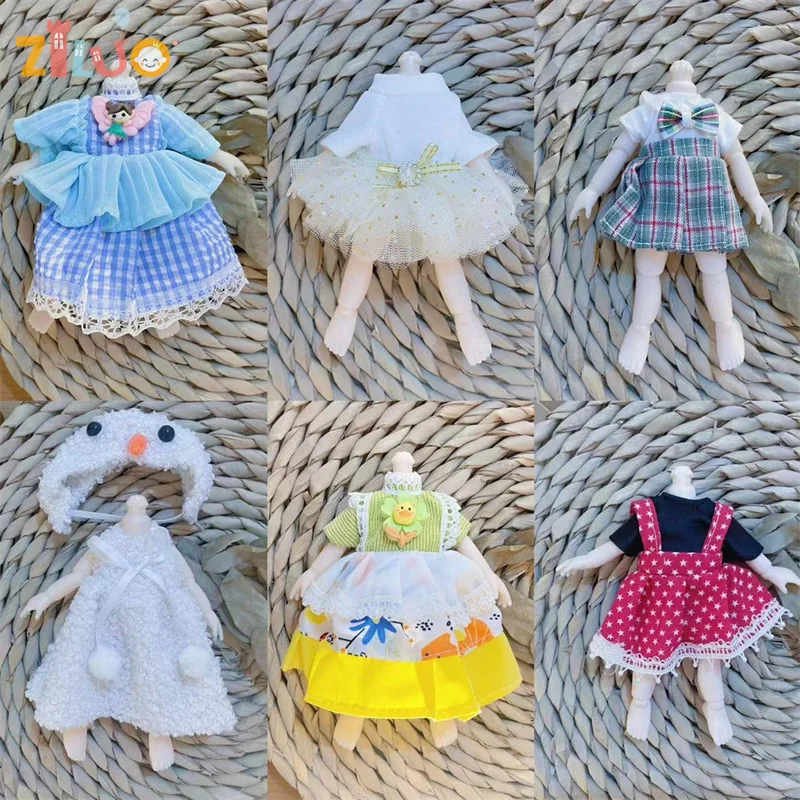 1/8 Одежда для куклы Bjd 15 см-17 см, летняя одежда «сделай сам», платье, аксессуары, модные игрушки для девочек и мальчиков, подарки на день рождения