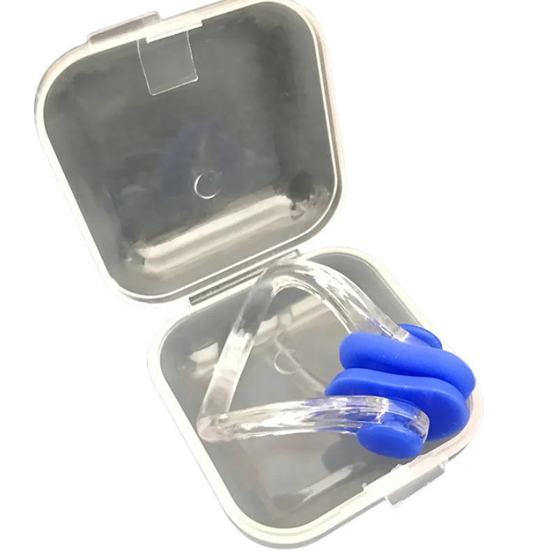 Women Men Swimming Nose Clip Case Waterproof Soft Silicone Swim Dive Bath Supplies 6