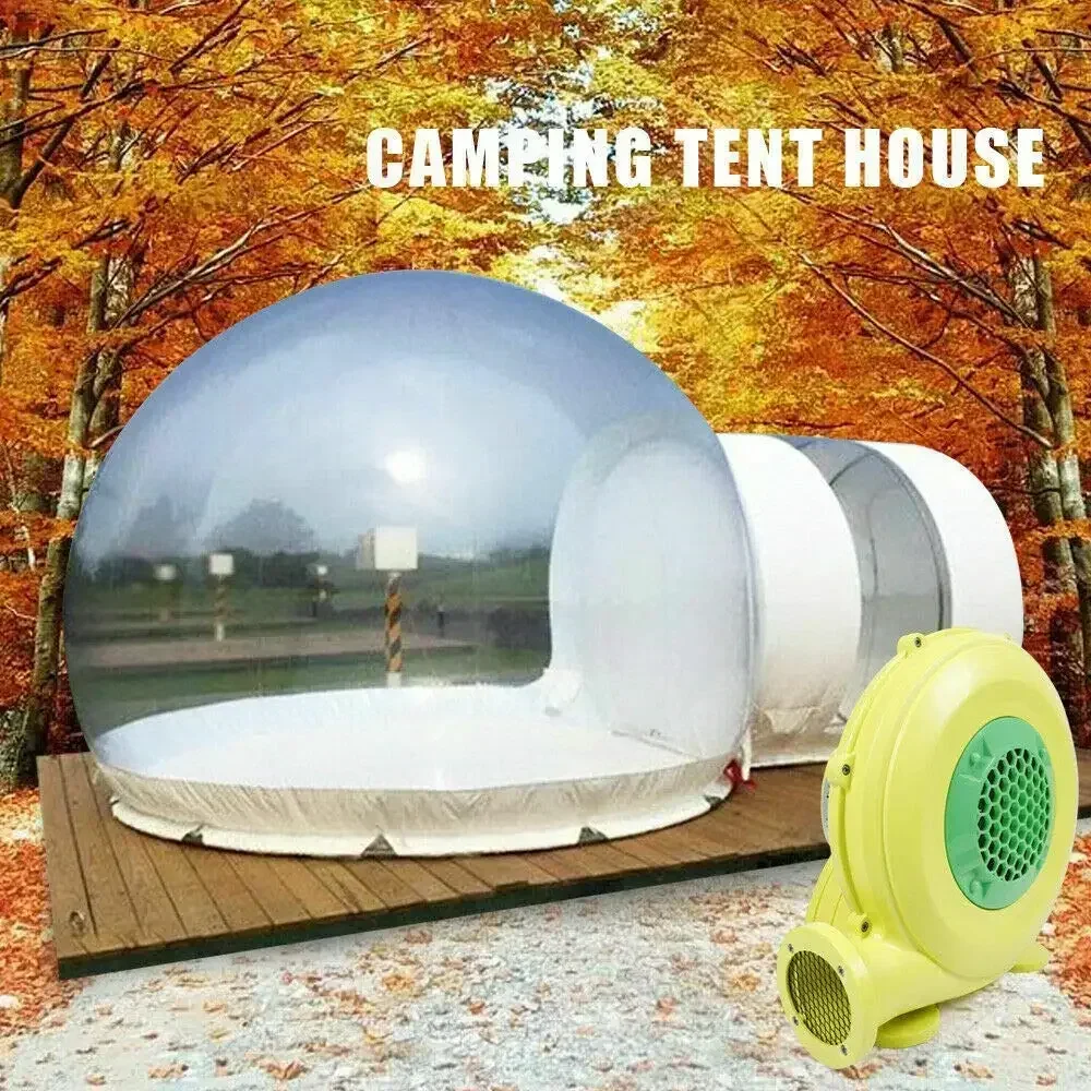 Outdoor Camping Transparent Inflatable Bubble Tent Hemispheres Clear House Garden Cabin Lodge Starry Sky Dome with Free Blower