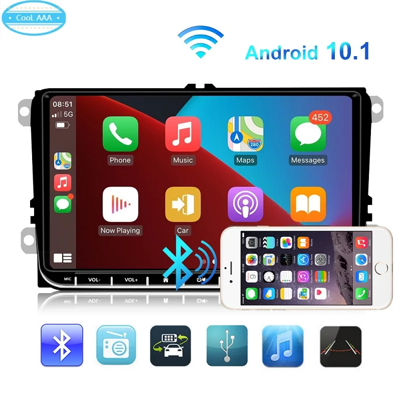 

RNS 510 for vw radio Android HD1024X600 Original OEM Golf Jetta Mk5 Mk6 Passat CC Tiguan polo Eos sharan wifi bluetooth