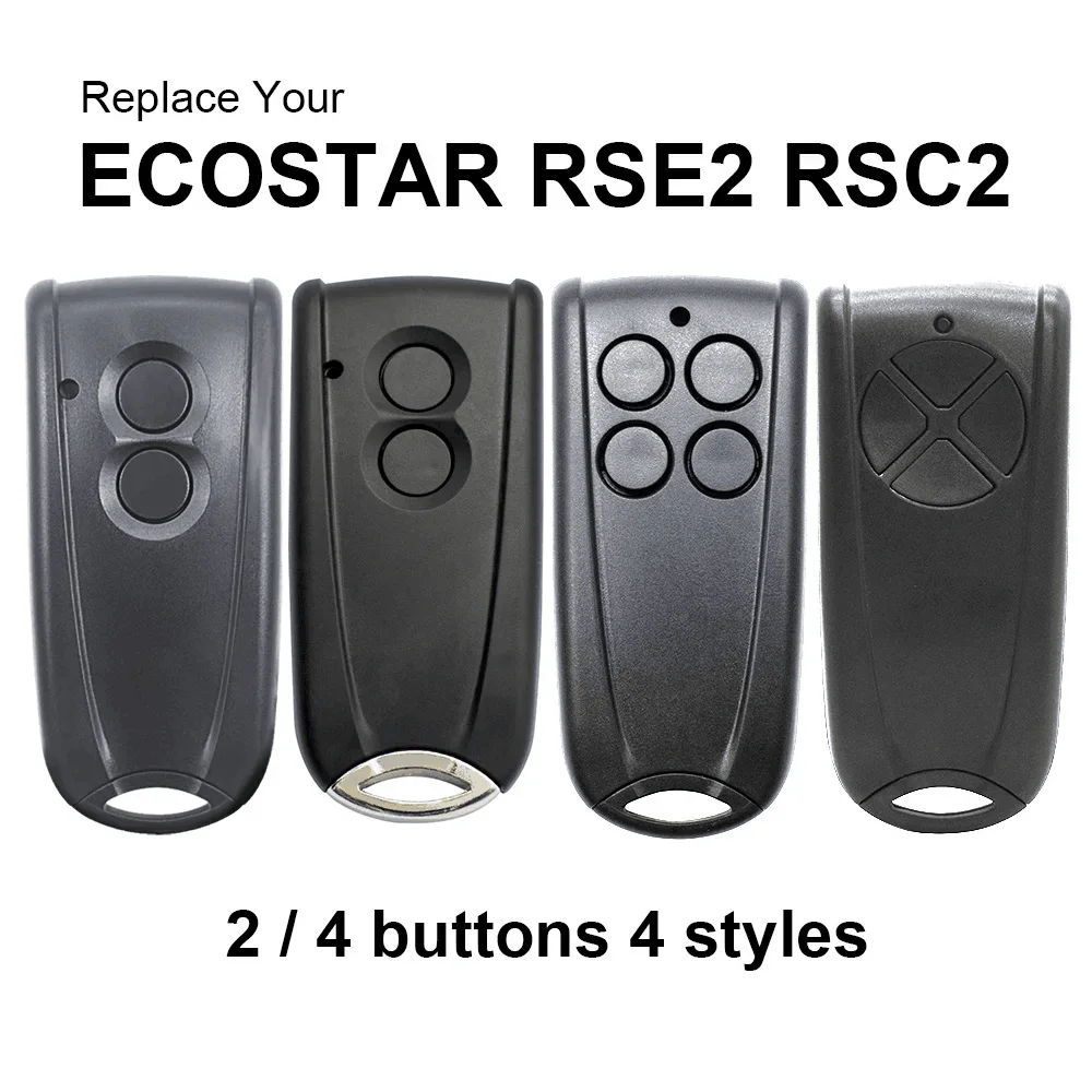 2pc HORMANN ECOSTAR RSC2 RSE2 433 Remote Control For Liftronic 500 700 800 Garage Door Opener 433.92MHz Rolling Code Transmitter 2