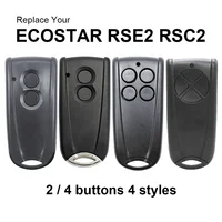 2pc HORMANN ECOSTAR RSC2 RSE2 433 Remote Control For Liftronic 500 700 800 Garage Door Opener 433.92MHz Rolling Code Transmitter 2