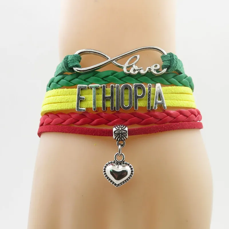 

Ethiopia Bracelet Charm Handmade Ethiopia Wrap Bracelets & Bangles Jewelry Gifts