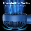 TOPK 1800mah Rechargeable Mini Portable Fan, USB Personal Hand Held Electric Fan 3 Speed Standing Fans for Room Camping Indoor 6