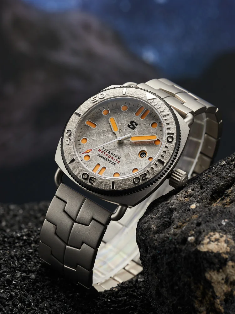 Stalingrad 45mm Premium Titanium Men's Watch 200M Water Resistant Sapphire Ultra-Bright Luminous 8215 Automaticwatches for man 3