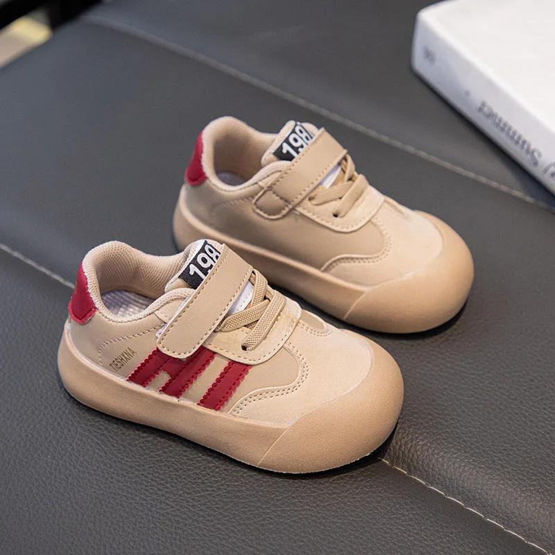 Baskets décontractées pour enfants, chaussures de sport respirantes pour garçons et filles, chaussures de tennis, mode printemps, blanches, plates, course à pied_voghion.com