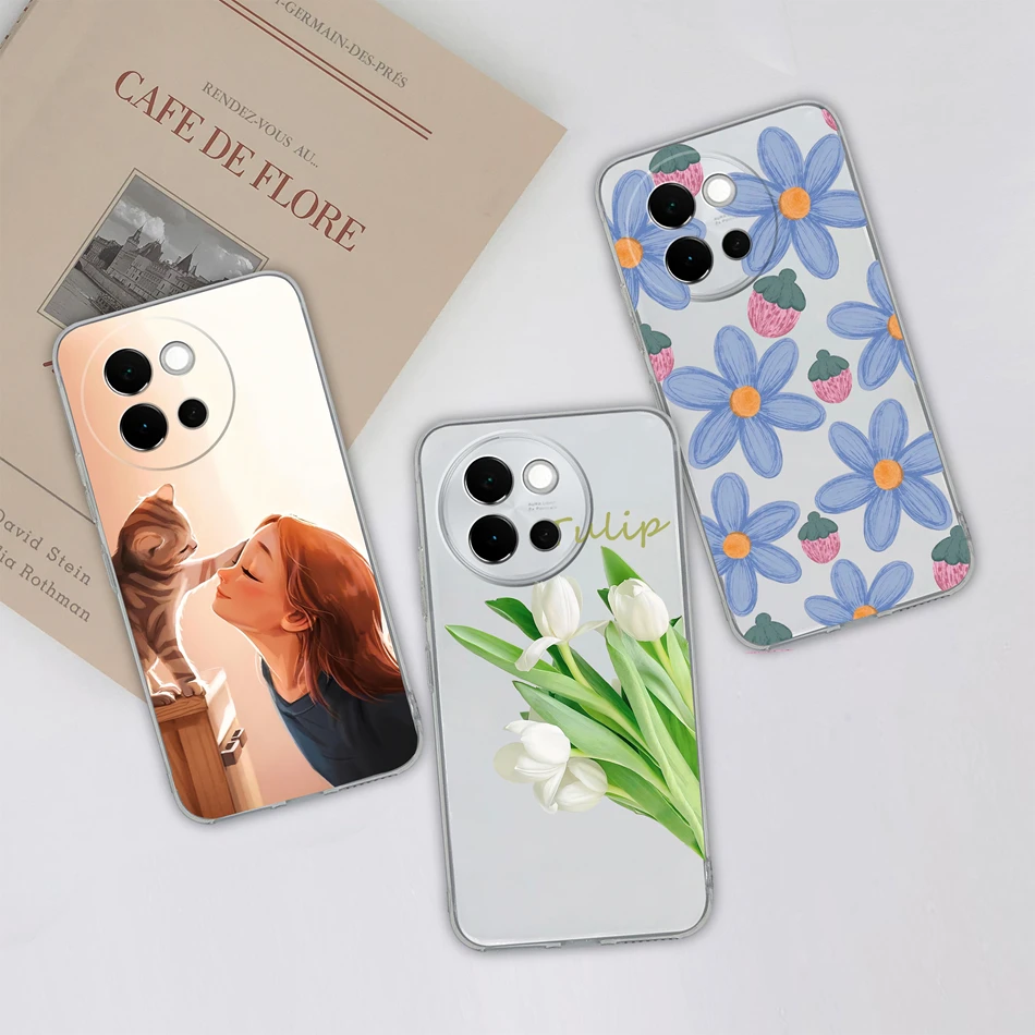 Leisure Butterfly Soft Clear Silicone Anti-Drop Phone Case - Slim Back Cover
