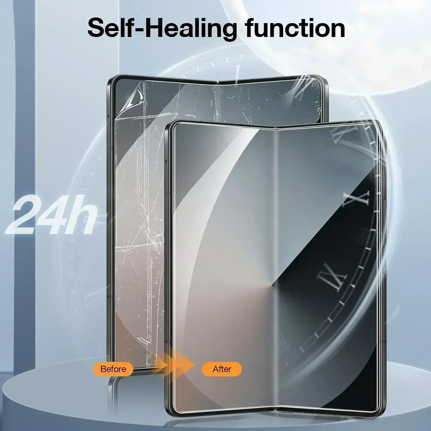 Premium Hydrogel Soft TPU Film Full Body Screen Protector with Inner and Outer Hinge Coverage