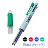0.5mm Blue Black Green Red 4 In 1 Erasable Gel Pen with Eraser Magic Refills Smooth Writing School Office Writing Stationery 2